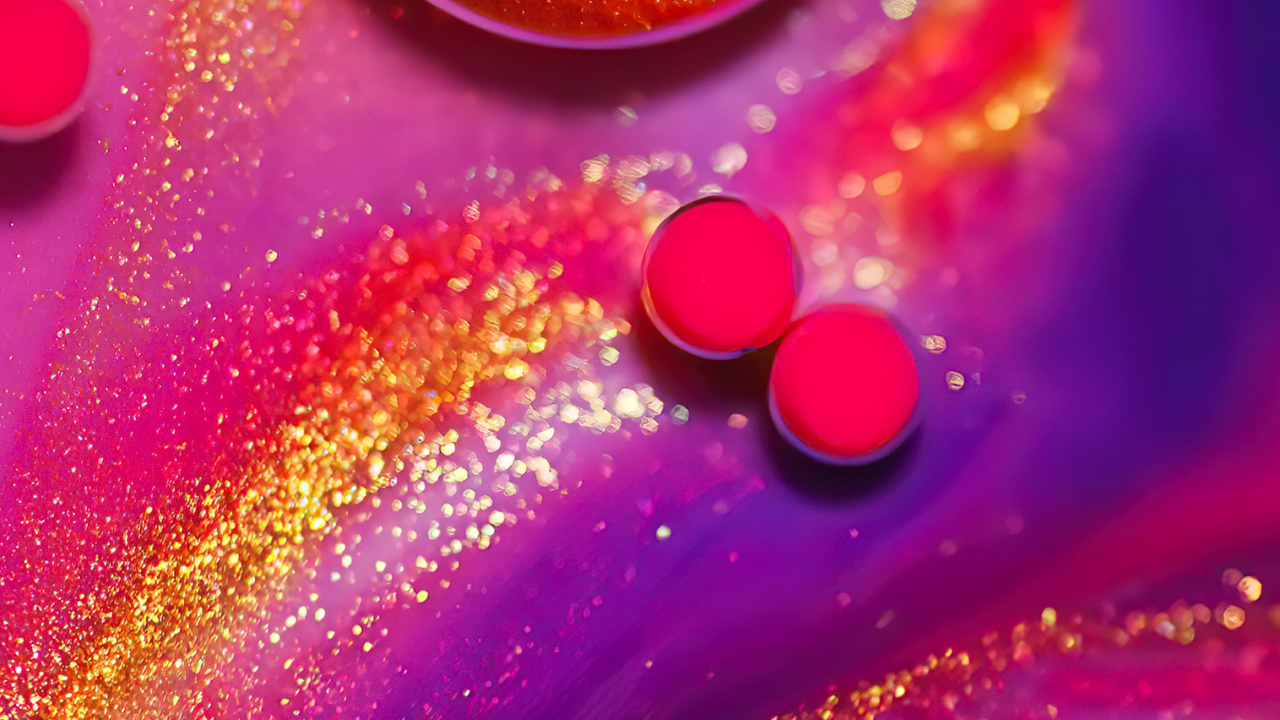 Обои крупный план, красный цвет, желтый, розовый, Оранжевый цвет в разрешении 1280x720