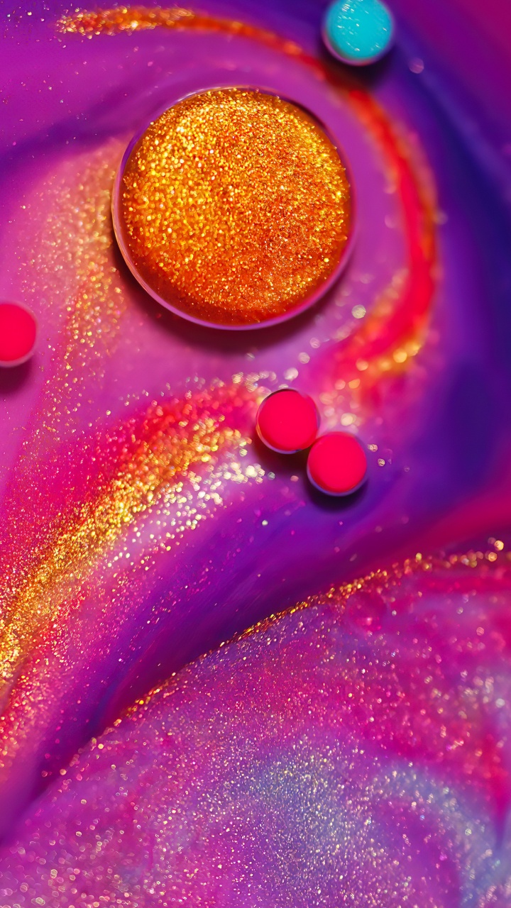 Обои крупный план, красный цвет, желтый, розовый, Оранжевый цвет в разрешении 720x1280