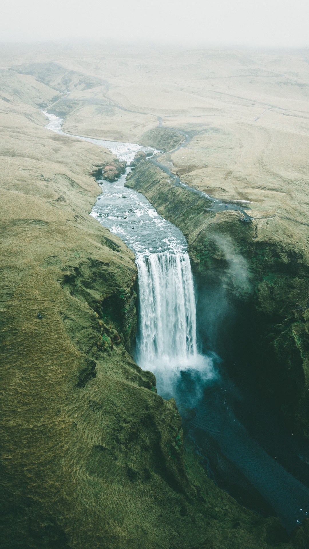 Обои водопад, природа, гидроресурсы, водоем, вода в разрешении 1080x1920