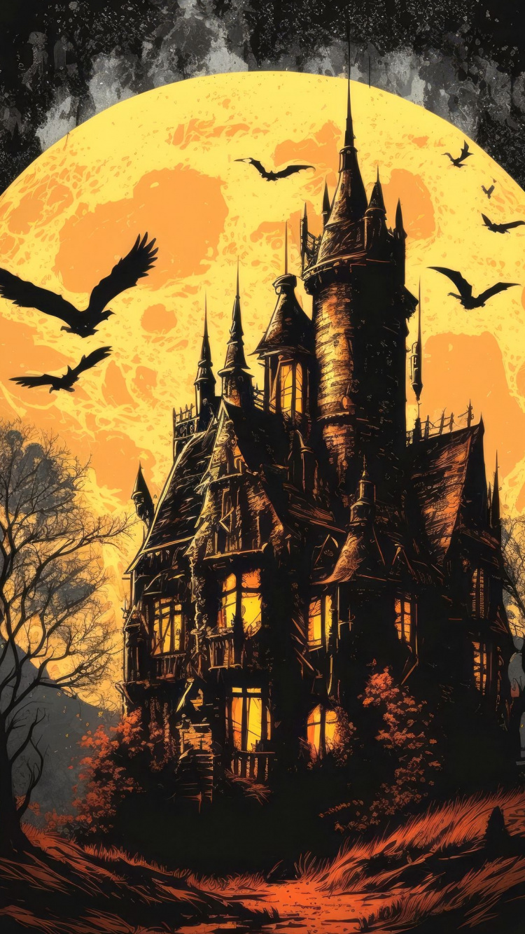 Обои Замок Кохем, творения замка, природа, птица, здание в разрешении 750x1334