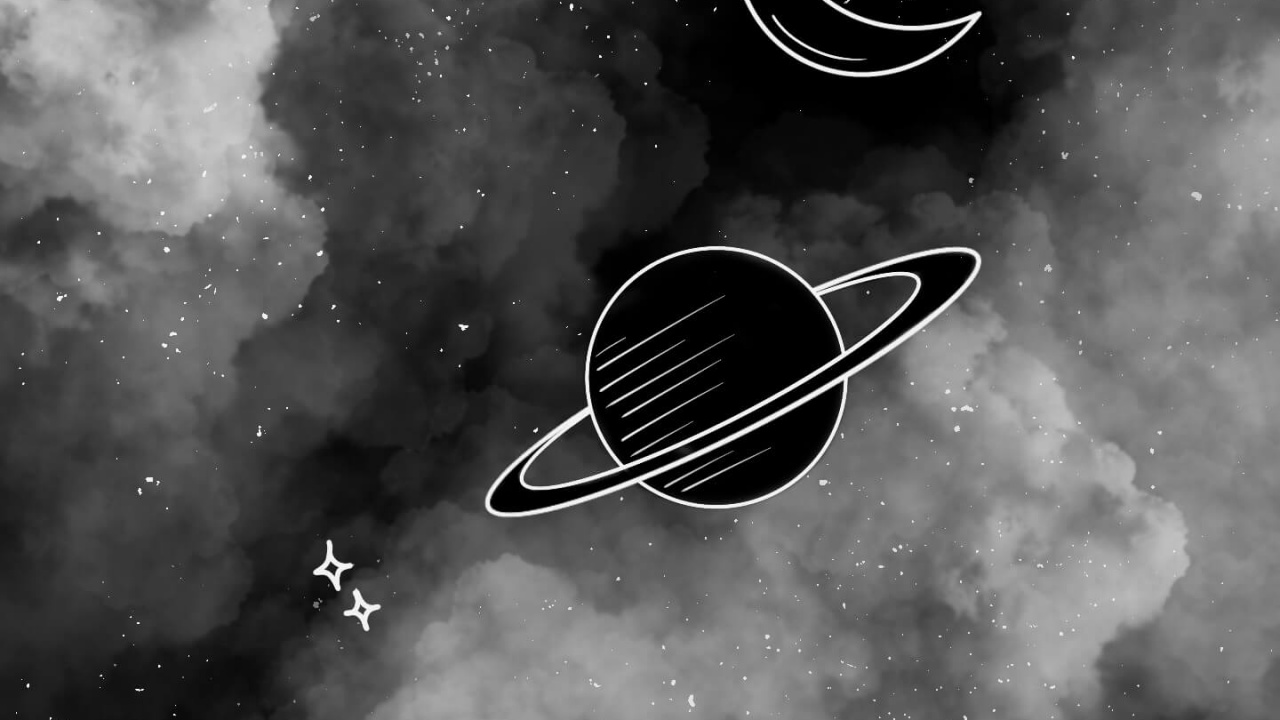 Обои атмосфера, белые, свет, жидкий, черный в разрешении 1280x720