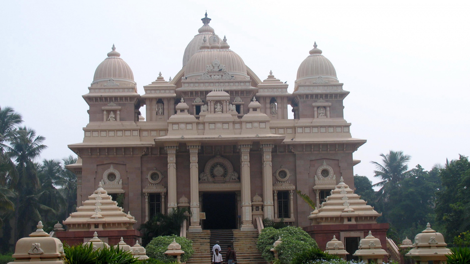 Обои Шри Рамакришна Матх Ченнаи, индуистский храм, ориентир, место поклонения, храм в разрешении 1920x1080