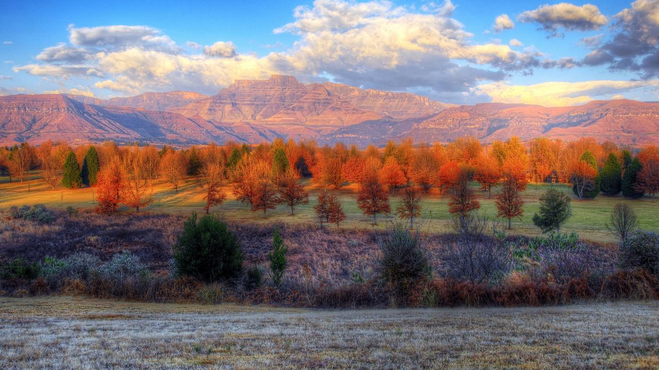 Обои природа, пейзажная живопись, пустыня, дикая местность, тундра в разрешении 1280x720