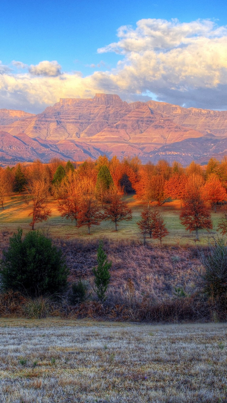 Обои природа, пейзажная живопись, пустыня, дикая местность, тундра в разрешении 750x1334