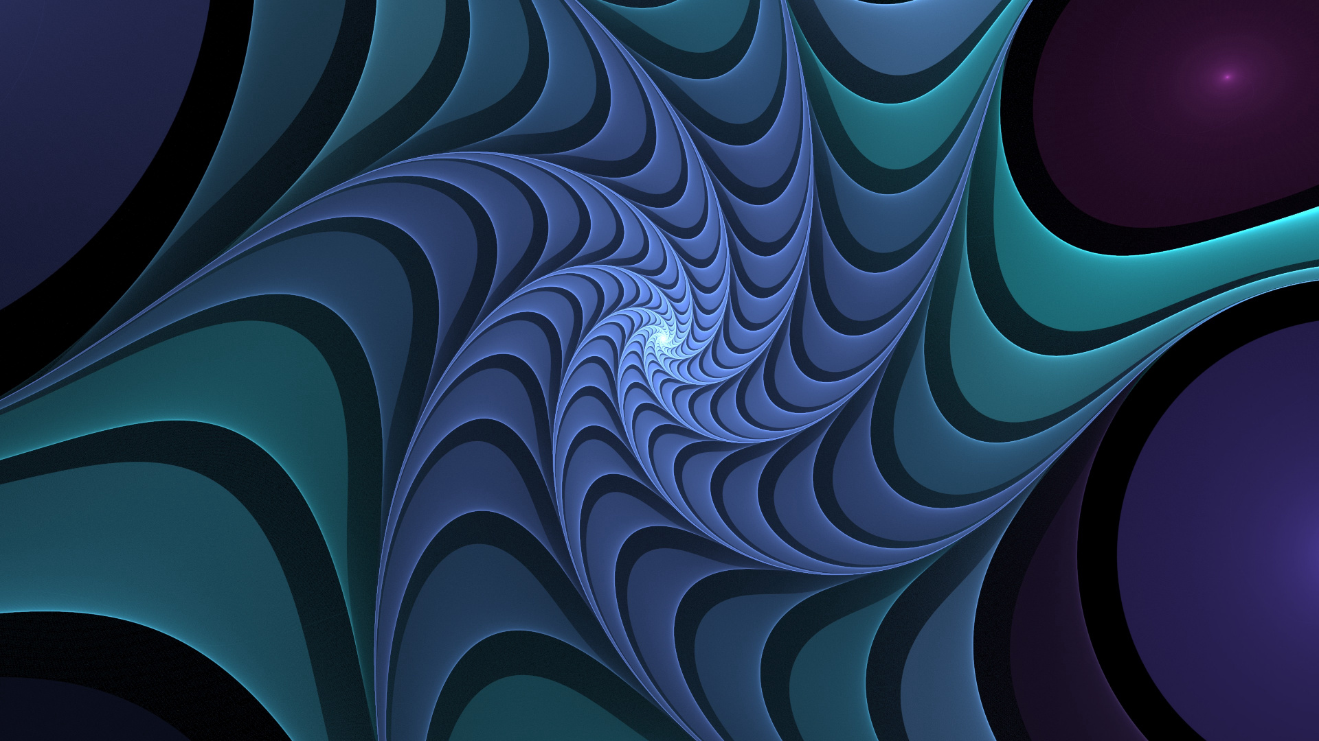 Обои пурпур, чирок, фрактал, Аква, линия в разрешении 1920x1080