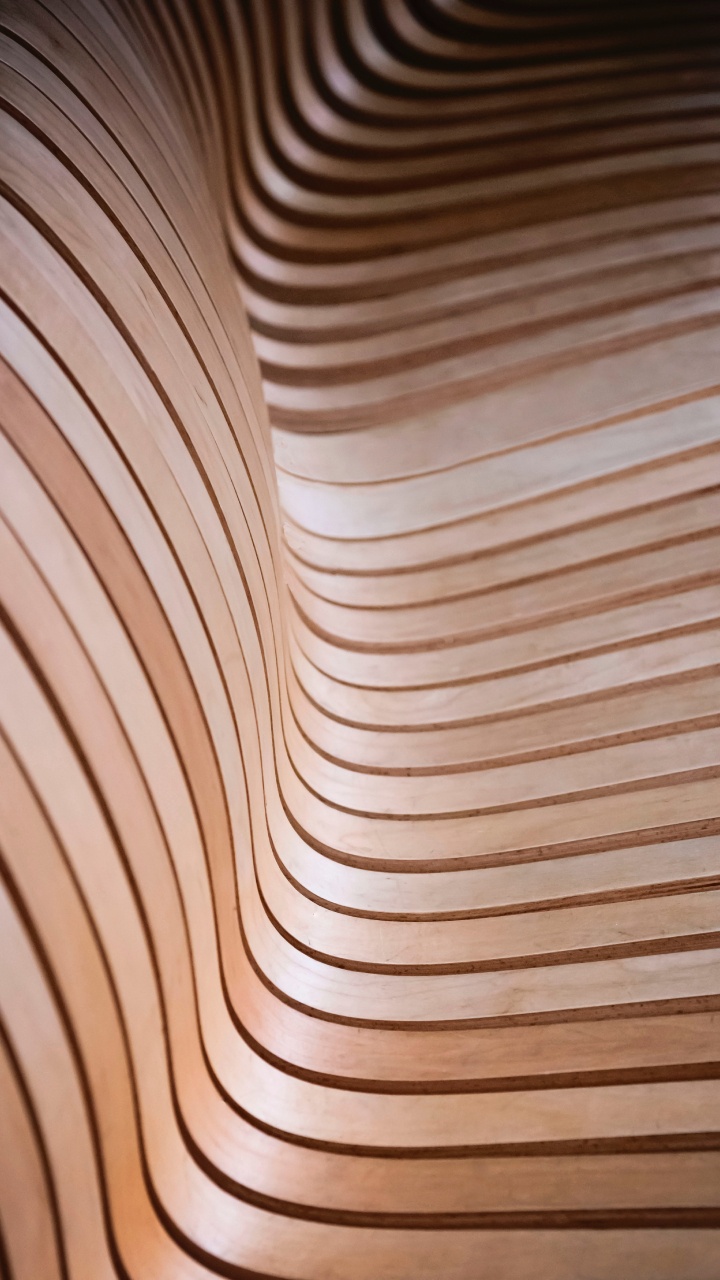 Обои линия, потолок, узор, крупный план, коричневый цвет в разрешении 720x1280