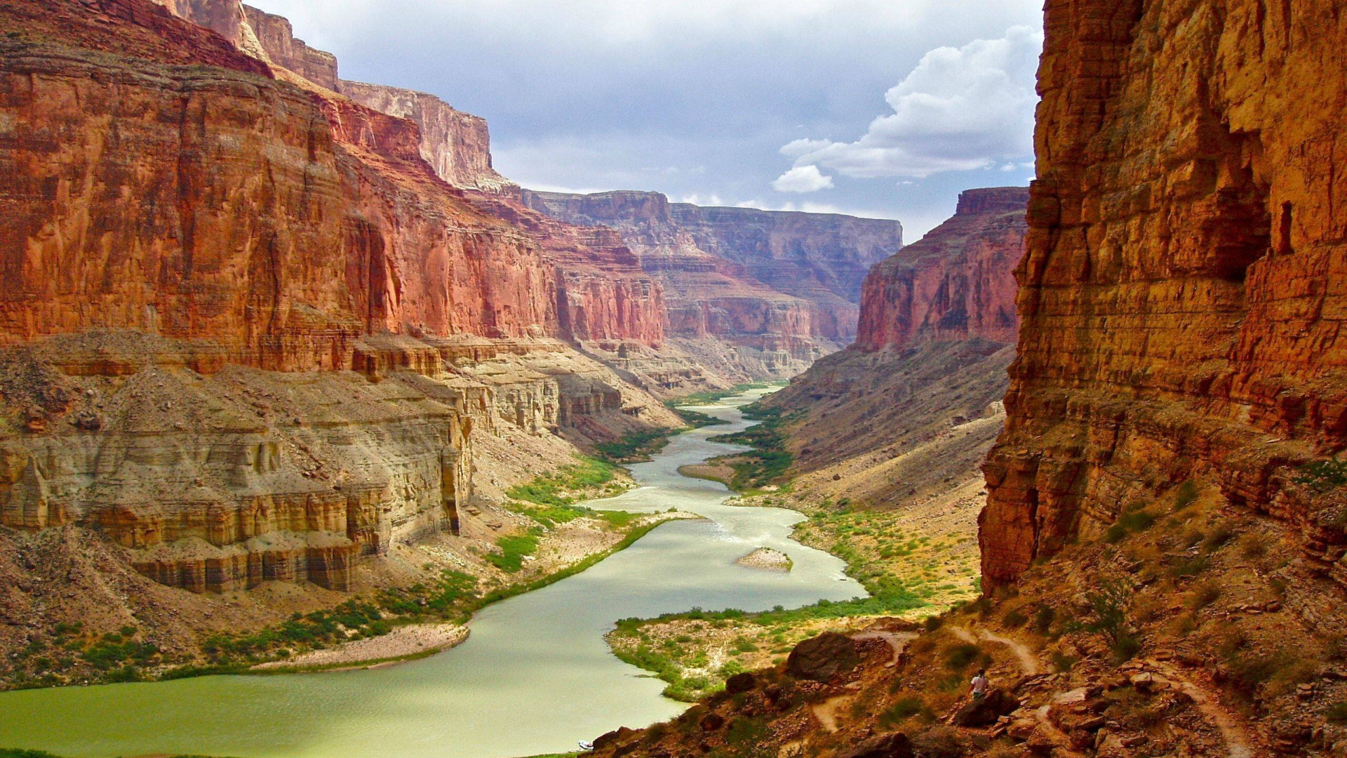 Обои большой каньон, река Колорадо, каньон, достопримечательность, формирование в разрешении 1920x1080