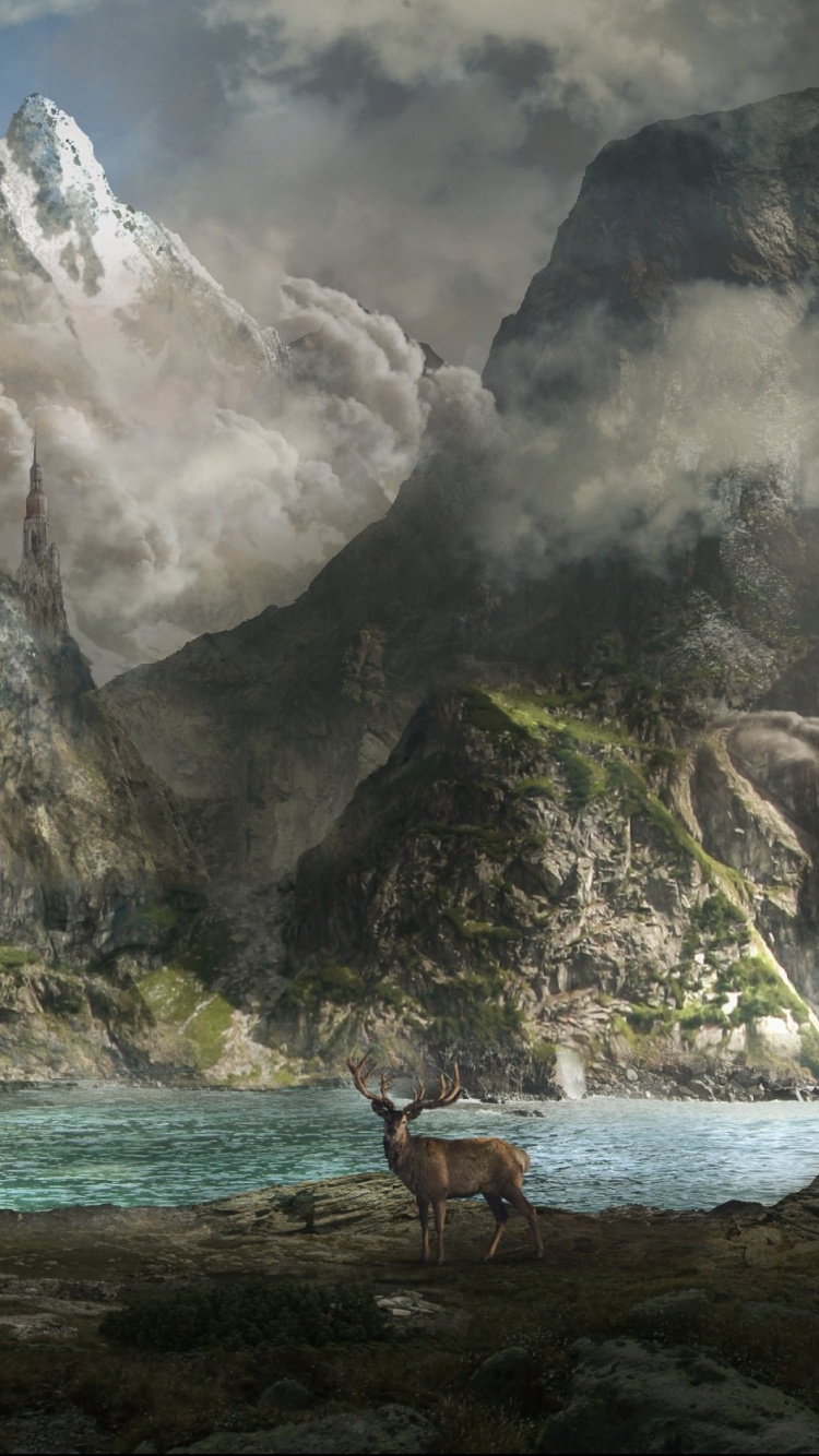 Обои цифровое искусство, произведение искусства, арт, артист, фантастическое искусство в разрешении 750x1334