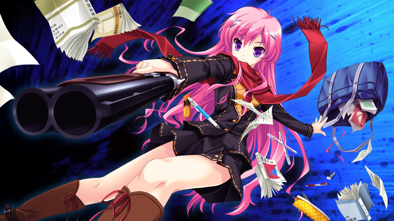 Обои mukougaoka Кана, шинигами, аниме, фикция, 3rdeye явился в разрешении 1280x720