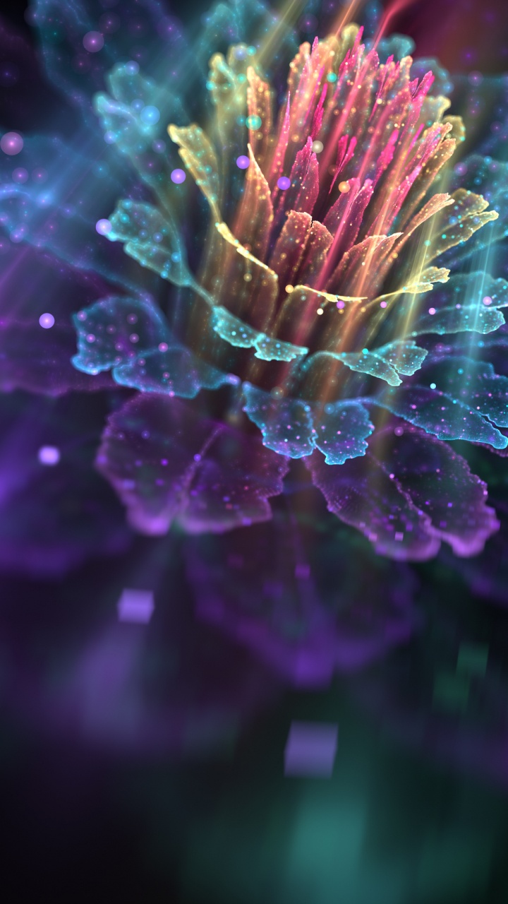 Обои природа, пурпур, Фиолетовый, фрактальное искусство, розовый в разрешении 720x1280