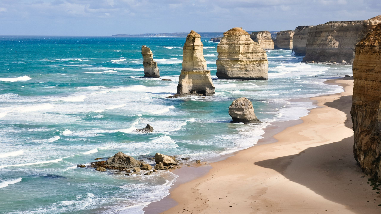 Обои водоем, побережье, море, рок, берег в разрешении 1280x720