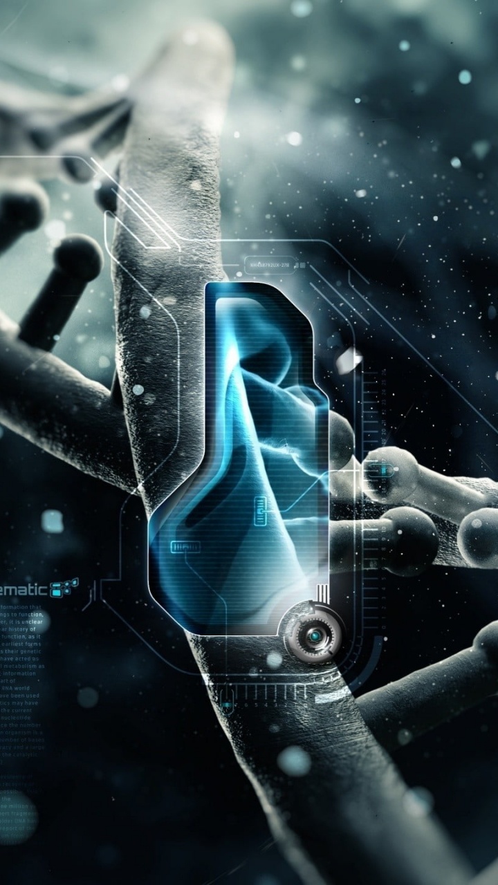 Обои синий, графика, космос, музыкальный инструмент, темнота в разрешении 720x1280