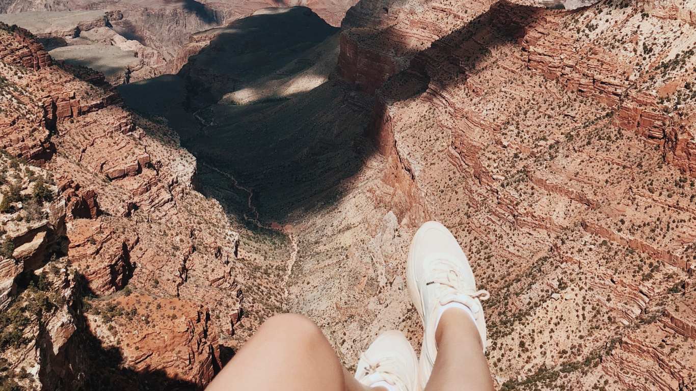 Обои каньон, плато, национальный парк, горный рельеф, гора в разрешении 1366x768