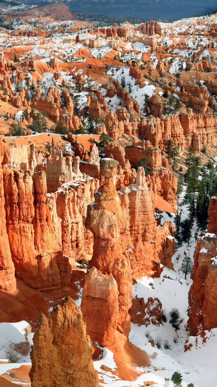 Обои национальный парк Брайсканьон, Город Брайс-Каньон, национальный парк, каньон, парк в разрешении 720x1280