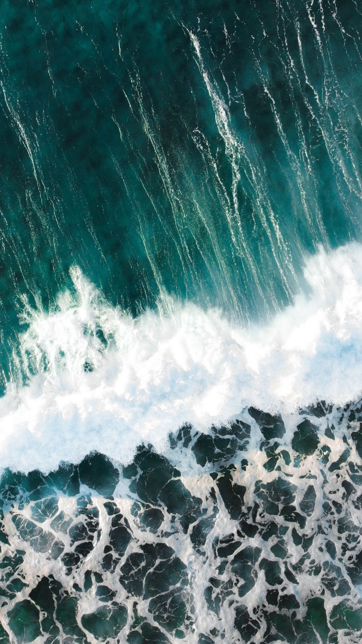 Обои океанские волны портрет, океан, море, арт, вода в разрешении 720x1280