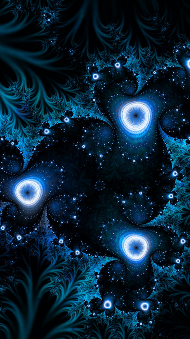 Обои абстракция, красочность, космос, арт, узор в разрешении 750x1334