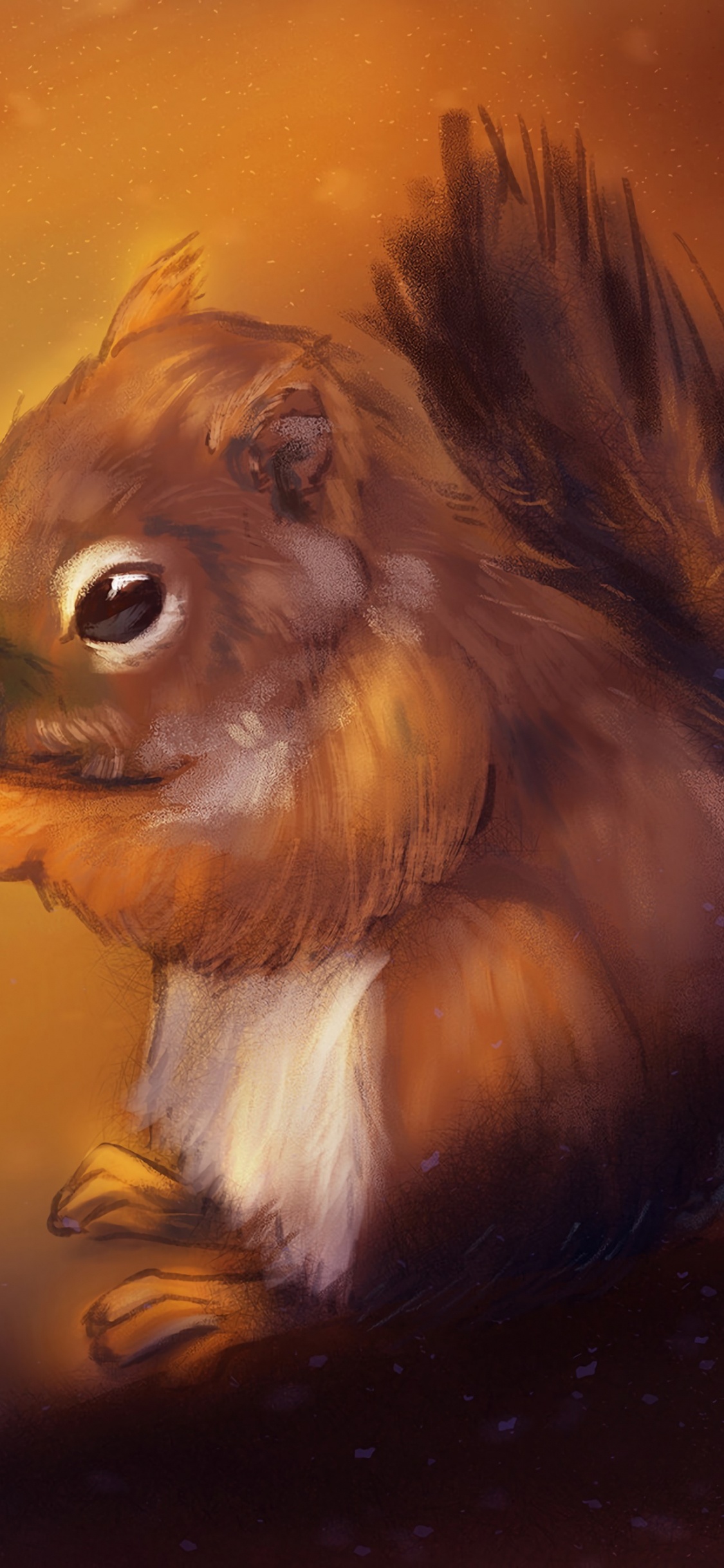 Обои рисование, лиса Белочка, бакенбарды, На Behance, цифровая живопись в разрешении 1125x2436