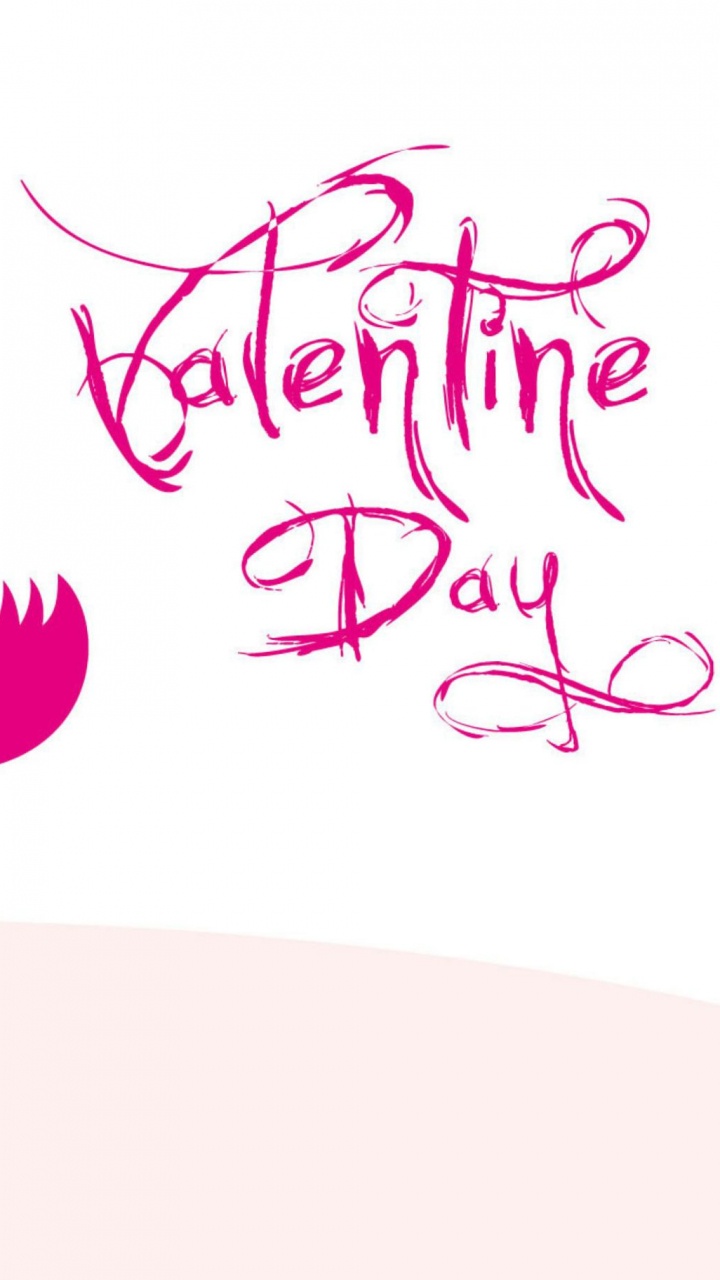 Обои сердце, розовый, текст, пурпурный цвет, любовь в разрешении 720x1280