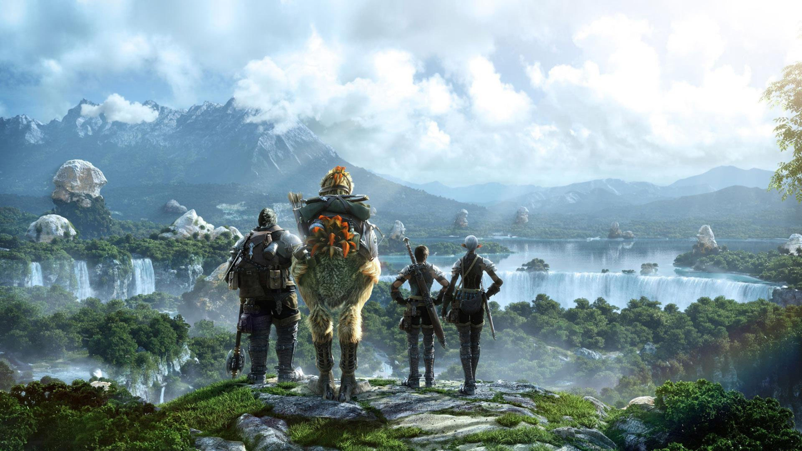 Обои final fantasy xv, Final Fantasy IV, final fantasy xiii, горная станция, гора в разрешении 2560x1440