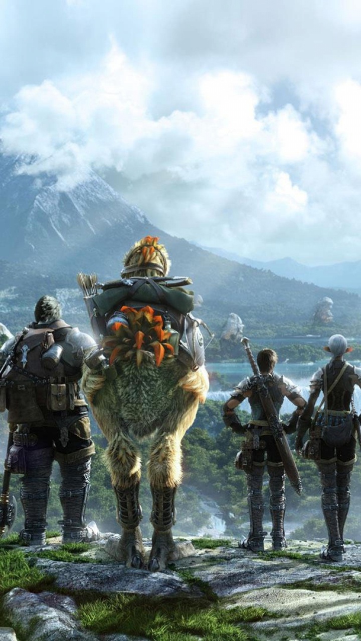 Обои final fantasy xv, Final Fantasy IV, final fantasy xiii, горная станция, гора в разрешении 720x1280