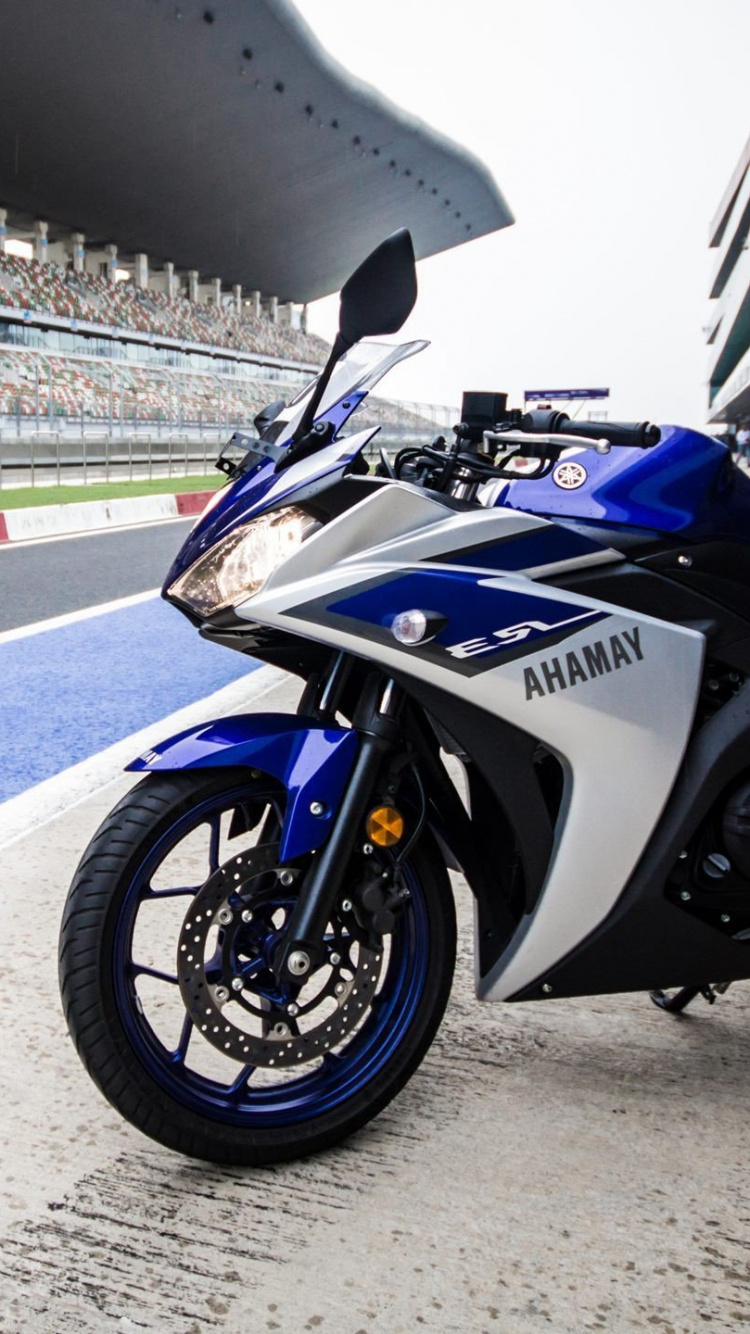 Обои Ямаха YZF-Р3, Ямаха мотор Компани, мотоцикл, авто, Обтекатель мотоцикла в разрешении 750x1334