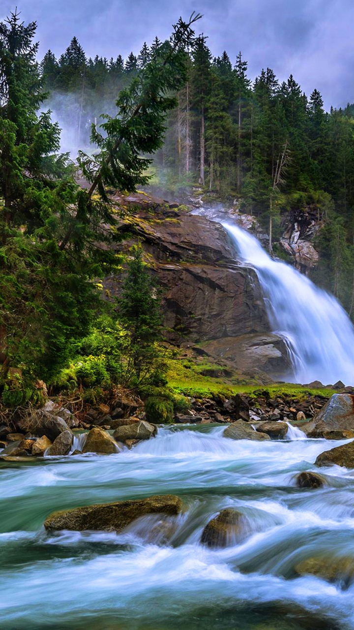 Обои Кримль, водопад, водоем, гидроресурсы, природа в разрешении 720x1280