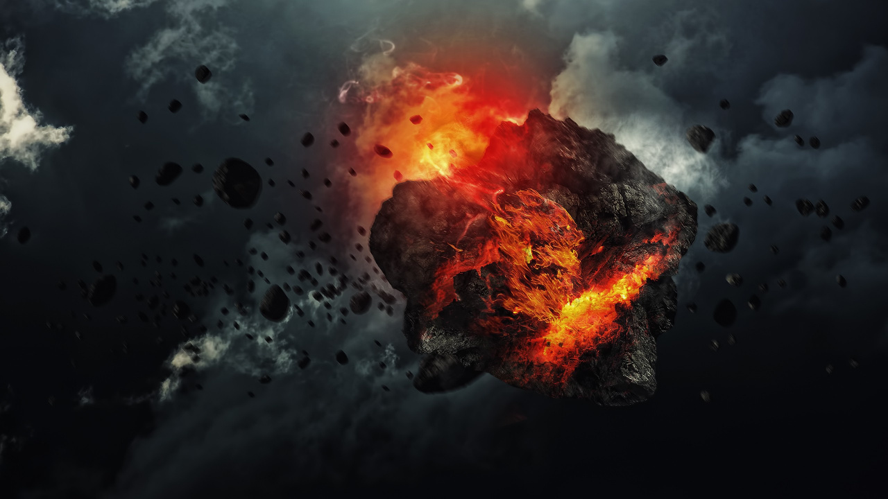 Обои тепло, атмосфера, космос, событие, вулкан в разрешении 1280x720