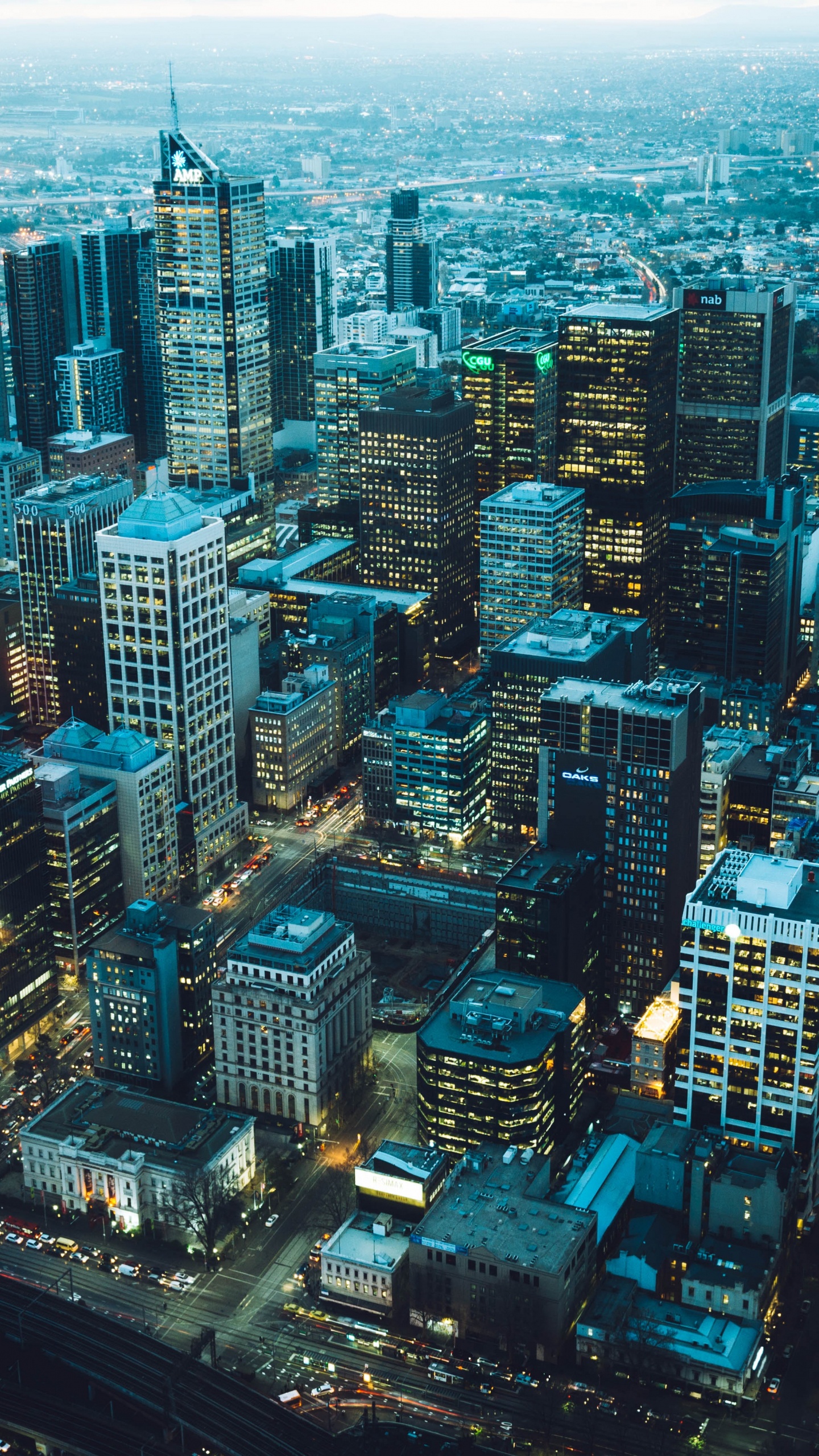 Обои архитектура, городской пейзаж, город, метрополия, городской район в разрешении 1440x2560