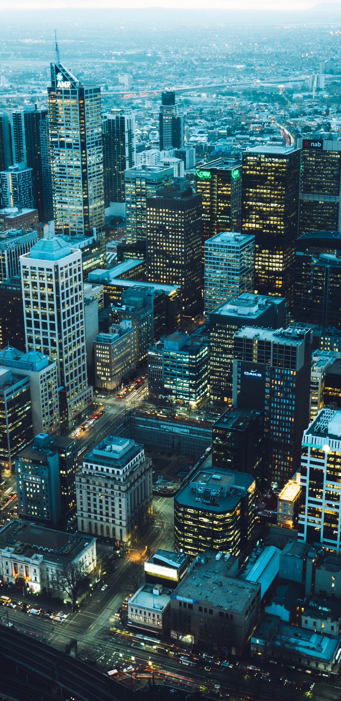 Обои архитектура, городской пейзаж, город, метрополия, городской район в разрешении 1440x2960