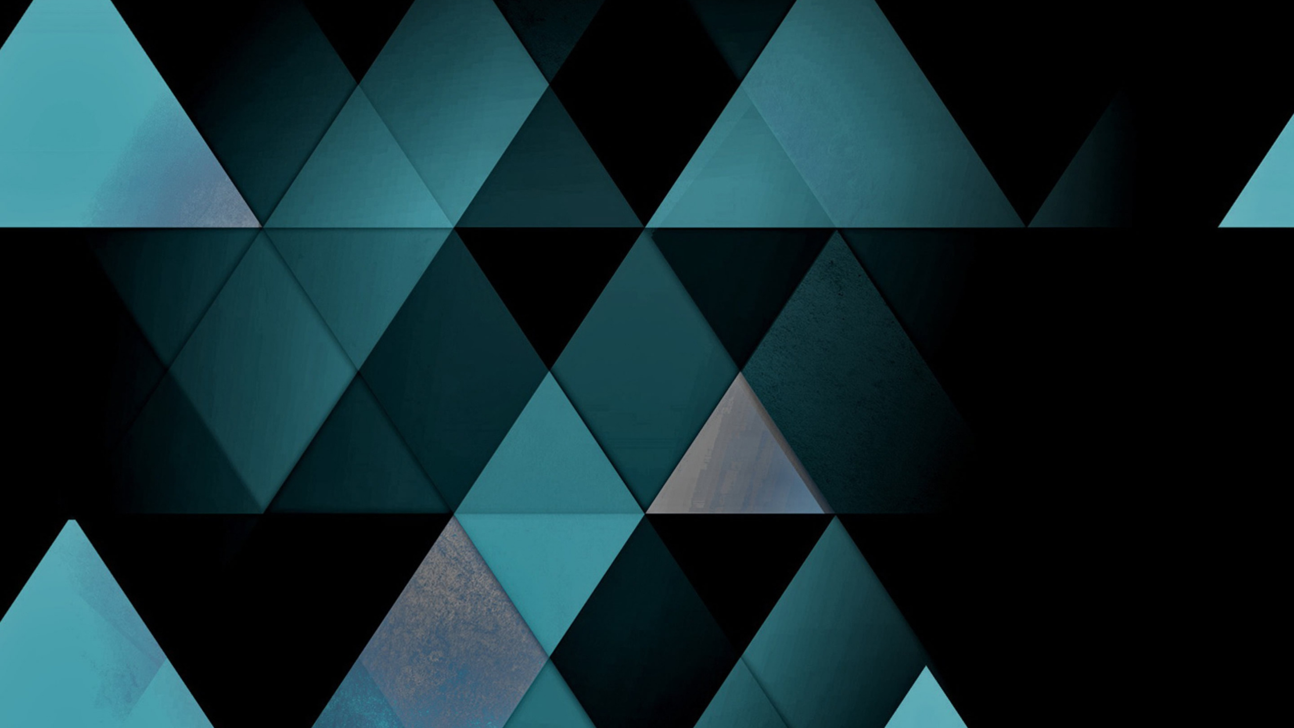 Обои треугольник, синий, узор, лазурный, линия в разрешении 2560x1440