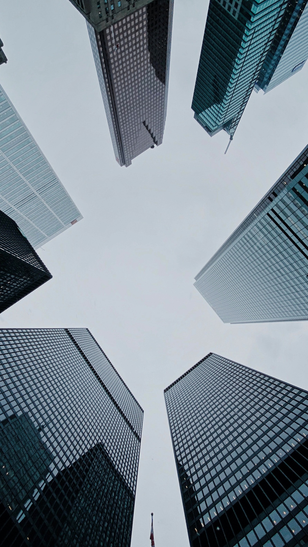 Обои башня, высотное здание, смотровая площадка на фоне линии горизонта торонто, здание, Башня CN в разрешении 1080x1920