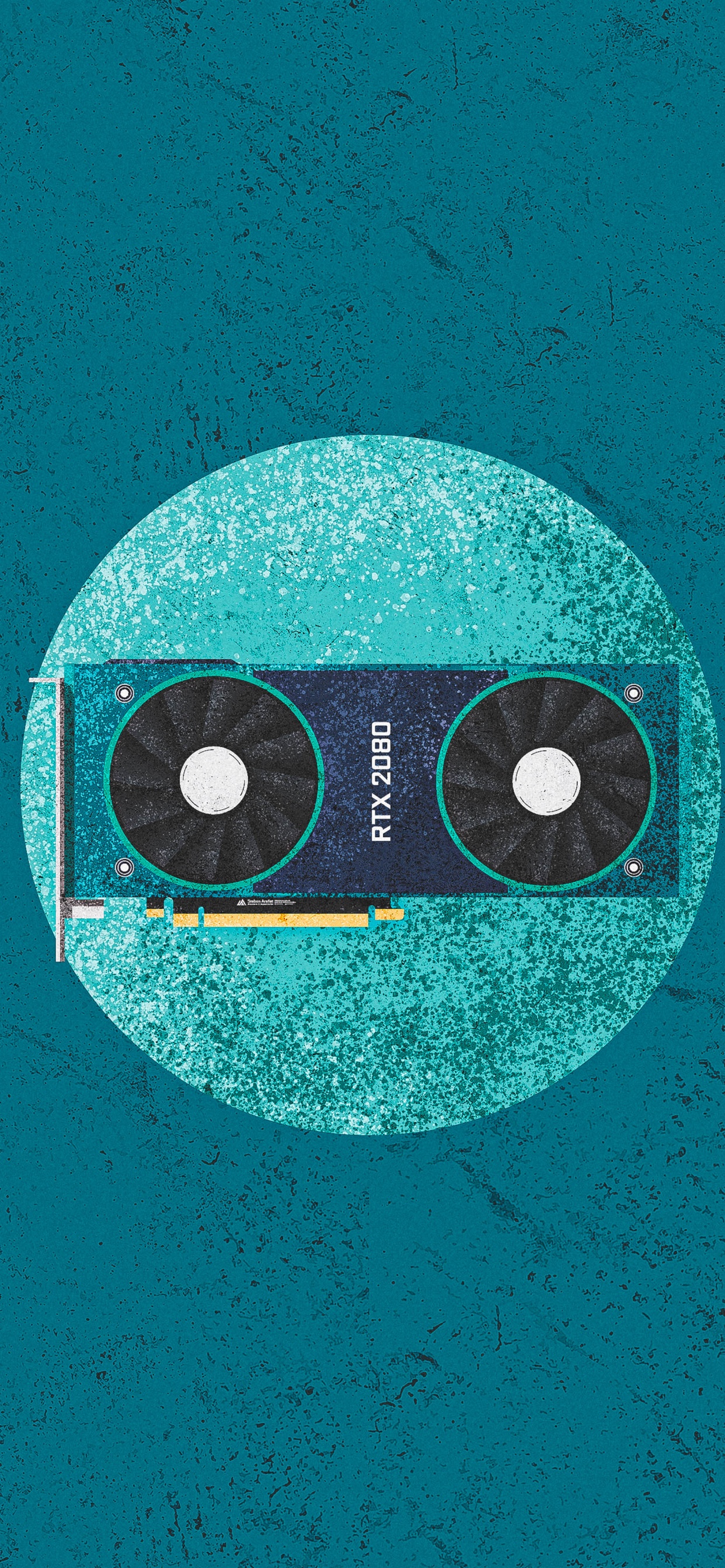 Обои иллюстрация, визуальное искусство, дизайн, постер, Аква в разрешении 1242x2688