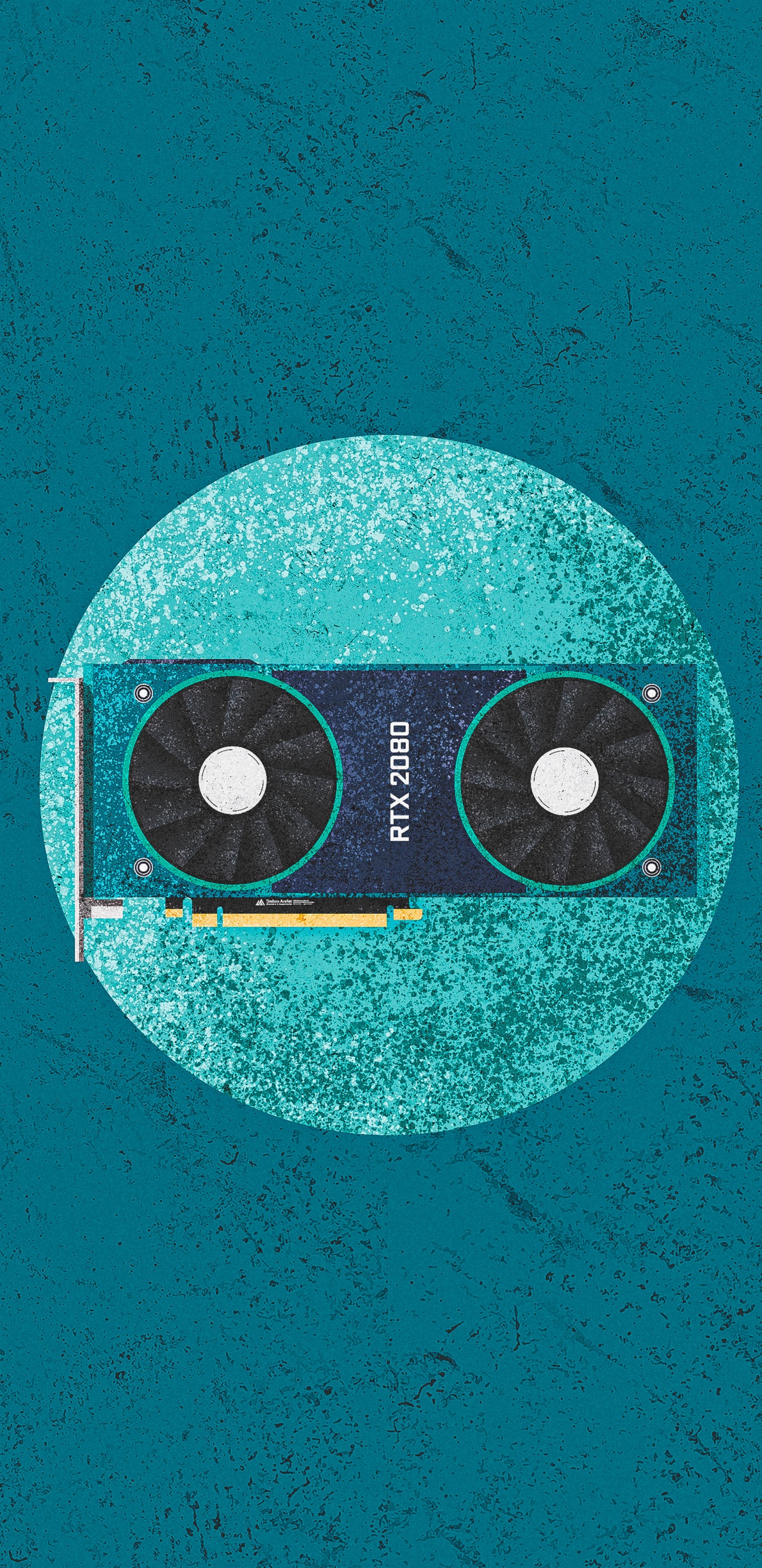 Обои иллюстрация, визуальное искусство, дизайн, постер, Аква в разрешении 1440x2960