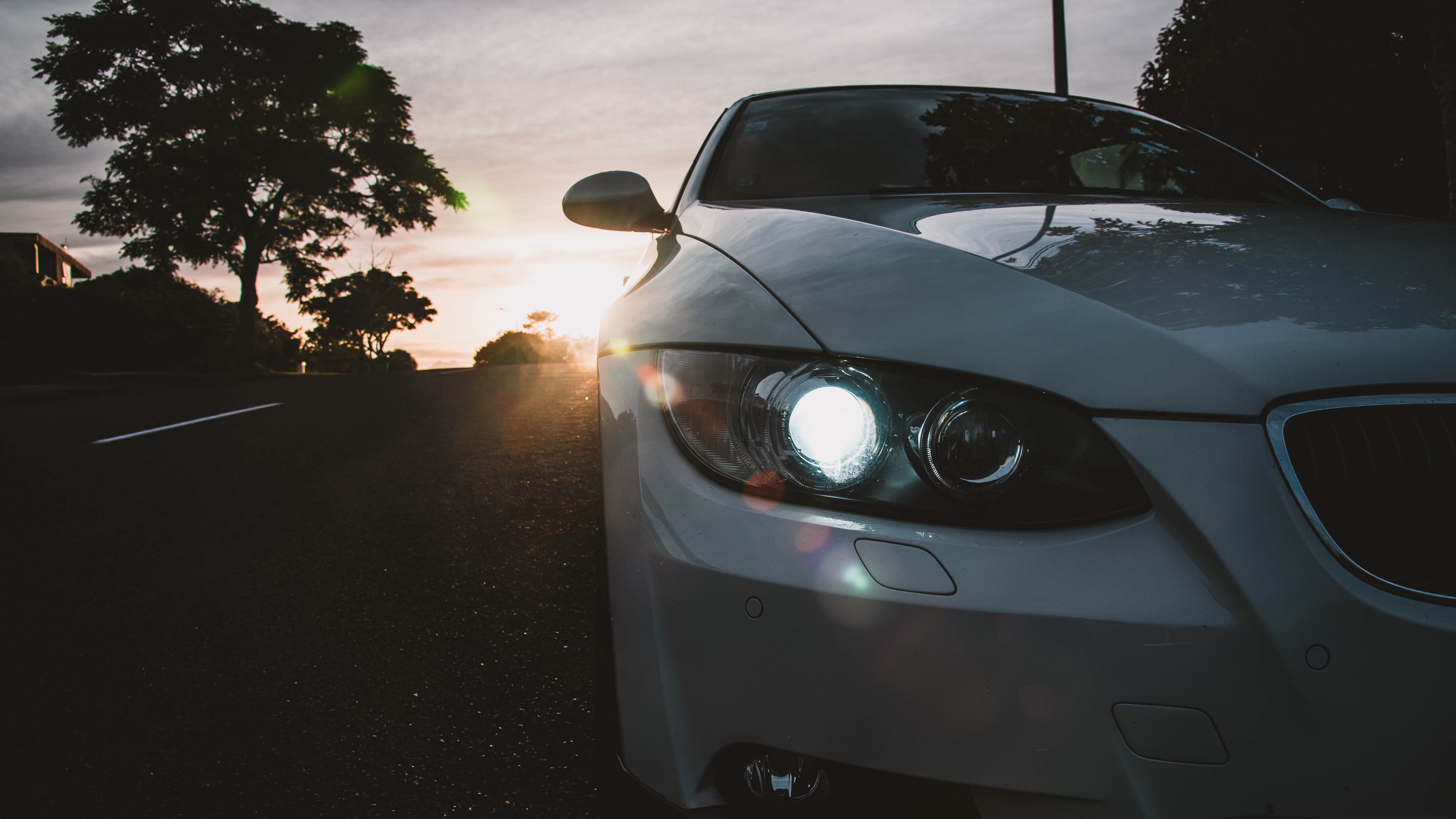 Обои фара, автомобильное освещение, bmw, представительский автомобиль ...