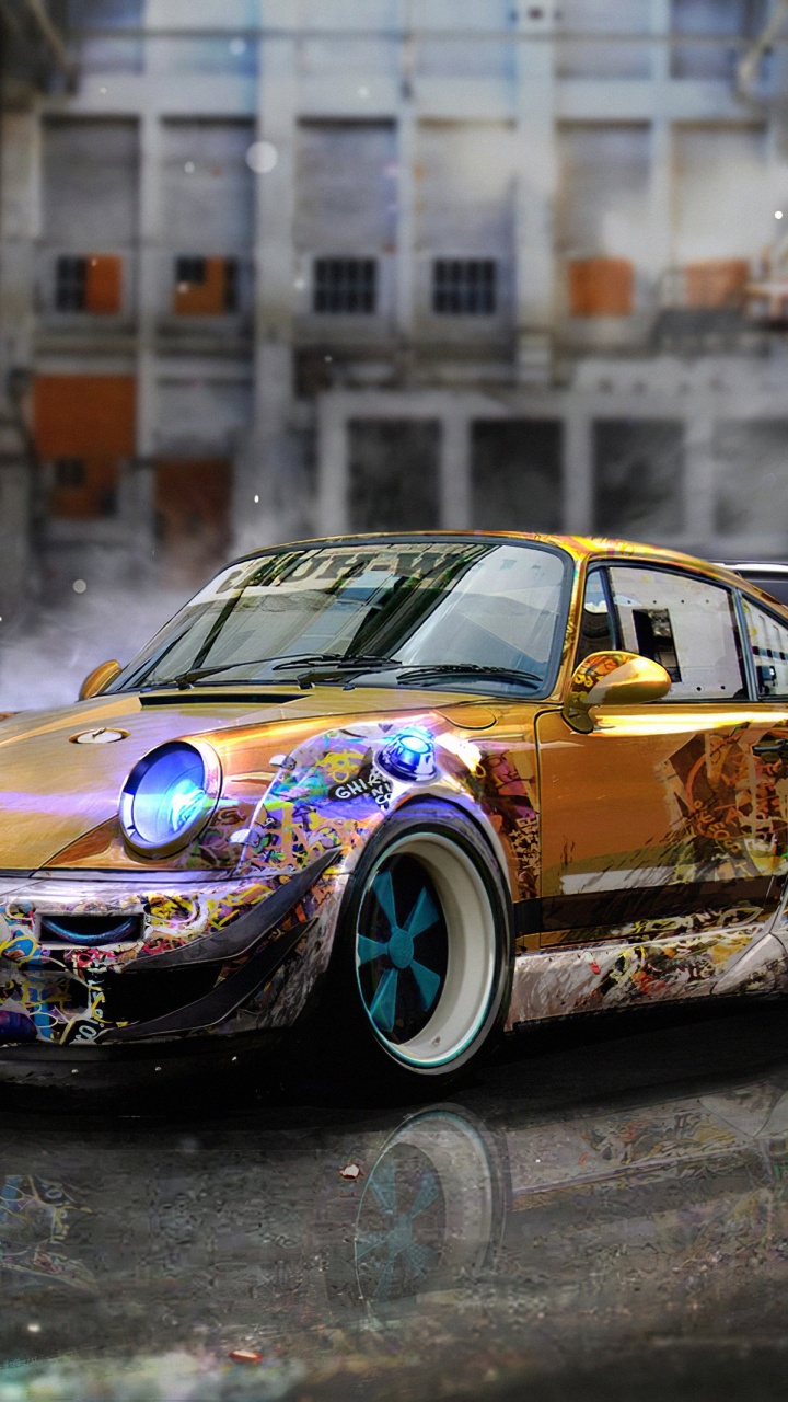 Обои khyzyl Салим Порше, Порше, спорткар, Ралли регулярность, кузов купе в разрешении 720x1280