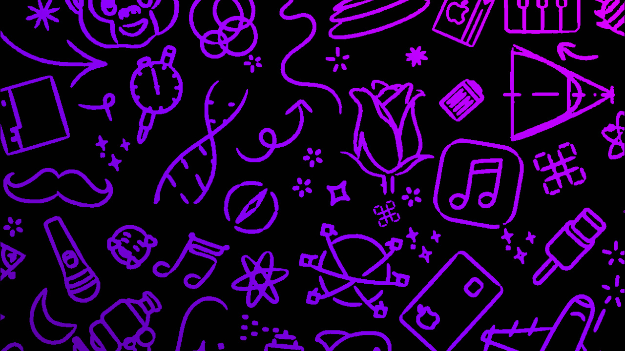 Обои узор, пурпур, арт, пурпурный цвет, электрик в разрешении 1280x720