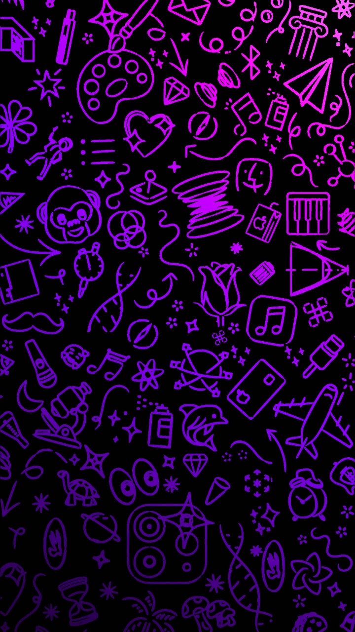 Обои узор, пурпур, арт, пурпурный цвет, электрик в разрешении 720x1280