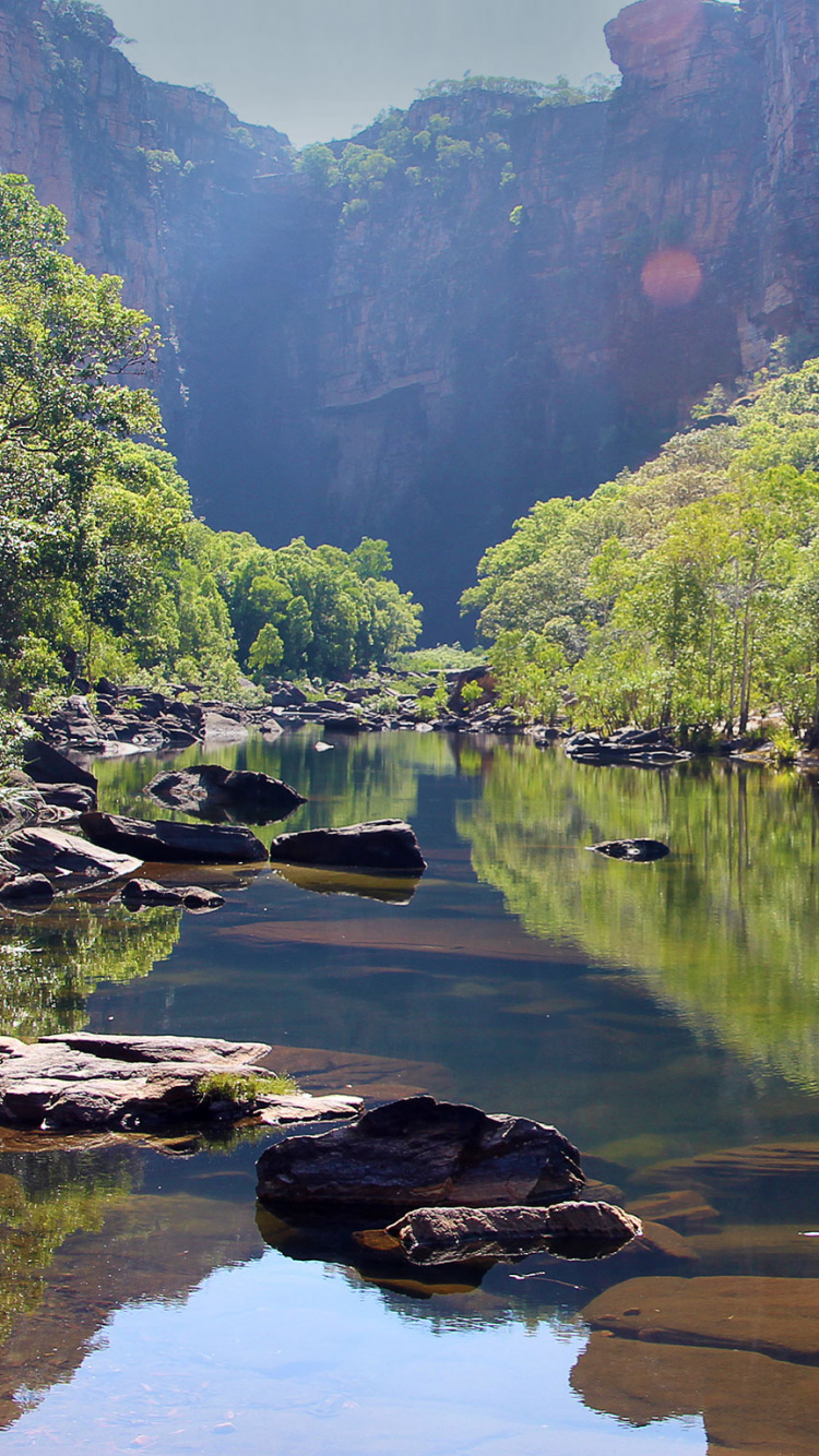 Обои Джим Джим Фолс, Дарвин, Флоренс Фоллс, Buley Rockhole, национальный парк в разрешении 750x1334