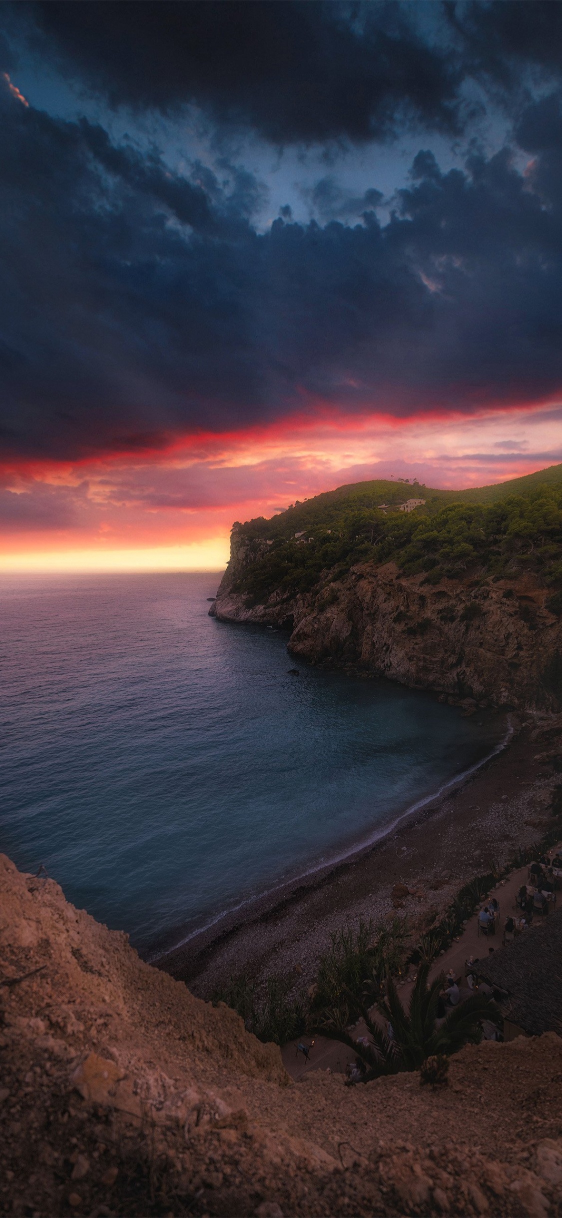 Обои облако, вода, атмосфера, природа, природный ландшафт в разрешении 1125x2436