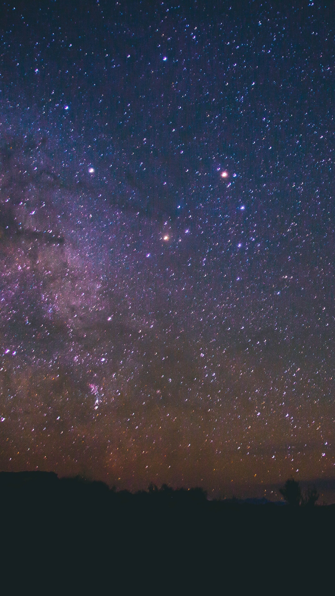 Обои звезда, ночное небо, ночь, Галактика, атмосфера в разрешении 1080x1920
