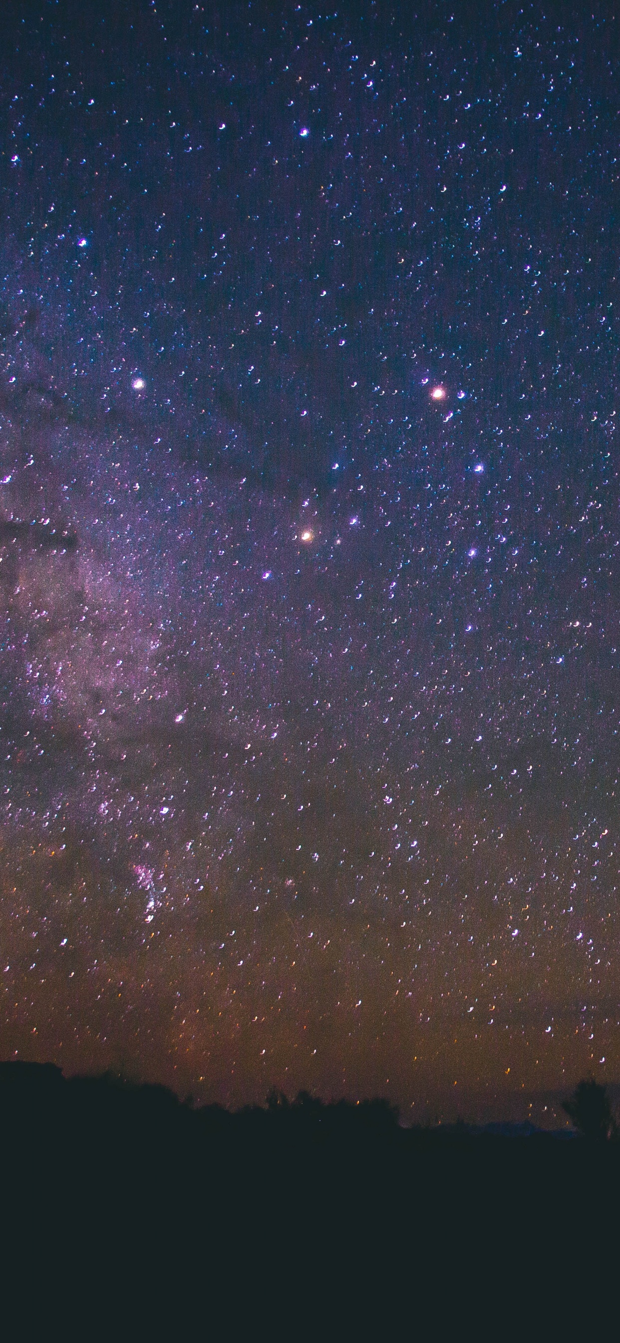 Обои звезда, ночное небо, ночь, Галактика, атмосфера в разрешении 1242x2688