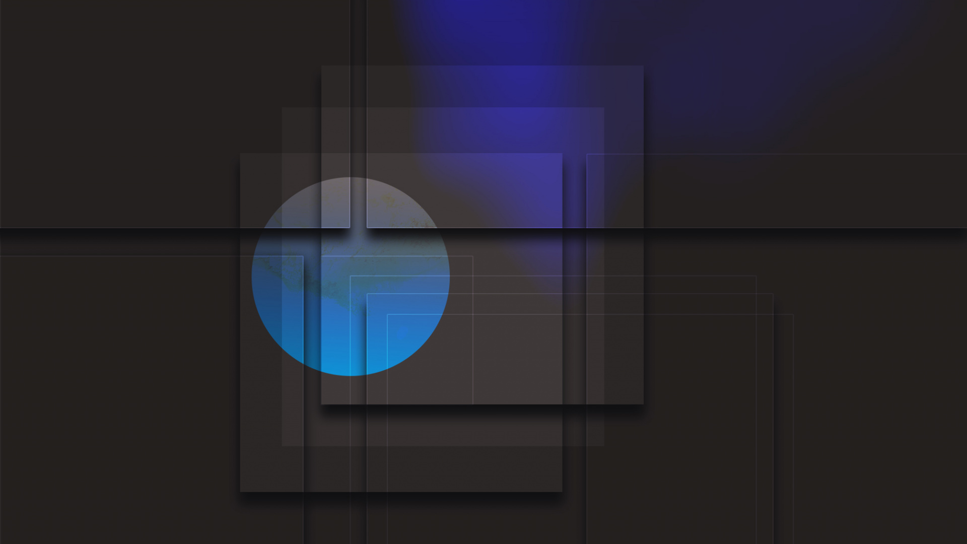 Обои квадрат, геометрия, синий, свет, линия в разрешении 1920x1080