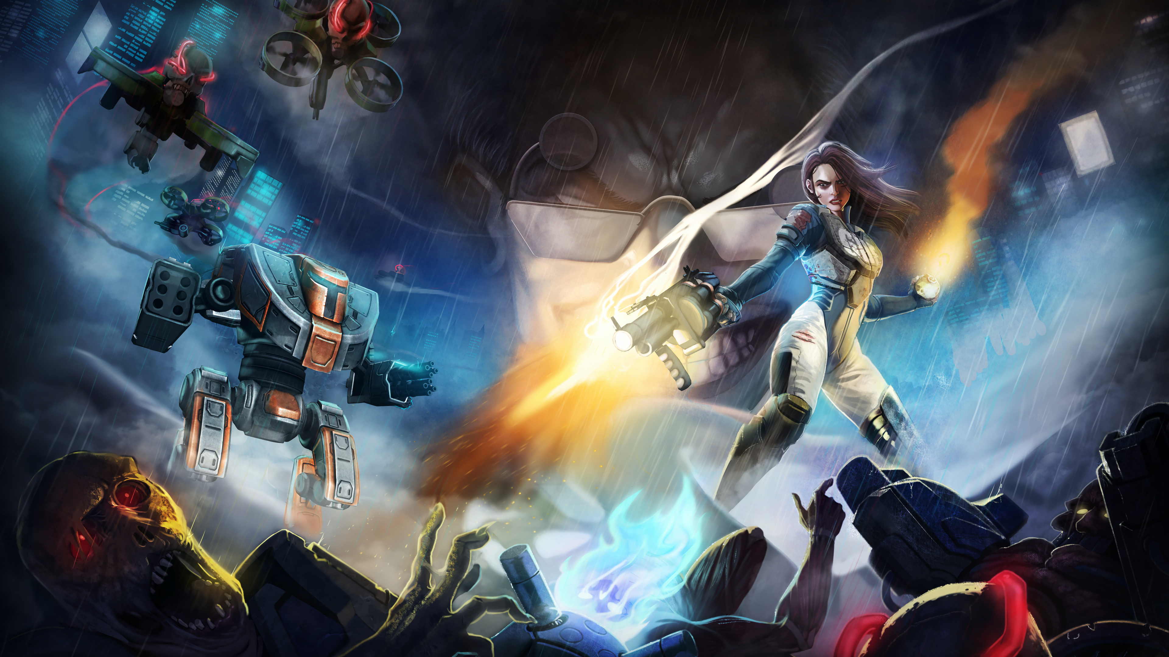 Обои Ионная ярость, 3Д Реалмс, Дюк Нюкем 3Д, построение, xbox one в разрешении 3840x2160