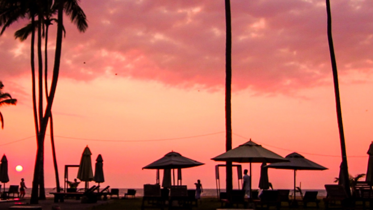 Обои облако, вода, атмосфера, дневное время, послесвечение в разрешении 1280x720