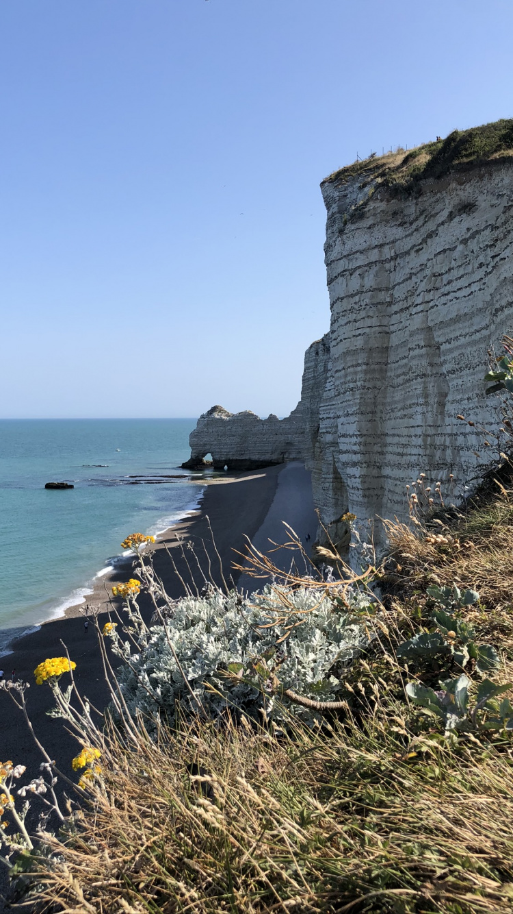 Обои побережье, мыс, водоем, рок, океан в разрешении 750x1334