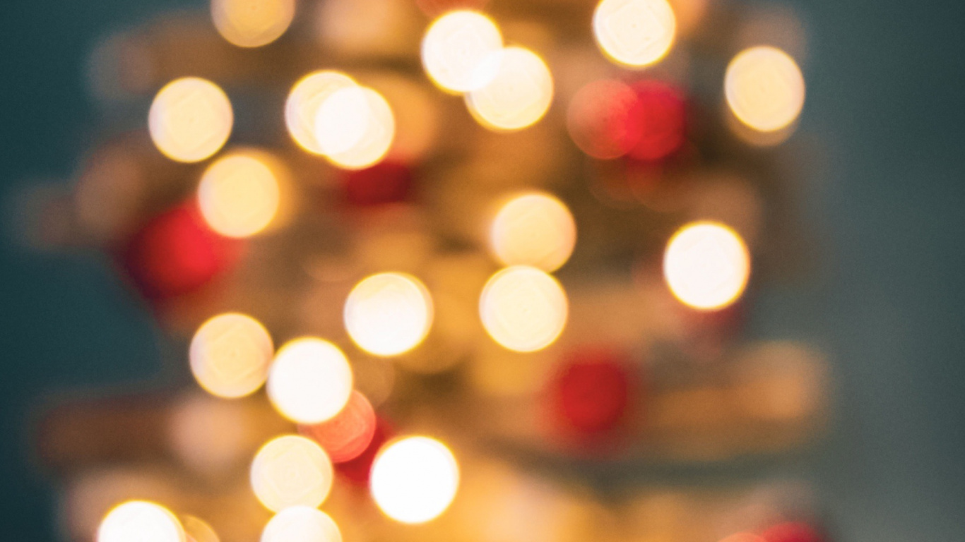 Обои Новый год, Рождество, елка, Рождественский день, Рождественские огни в разрешении 1366x768