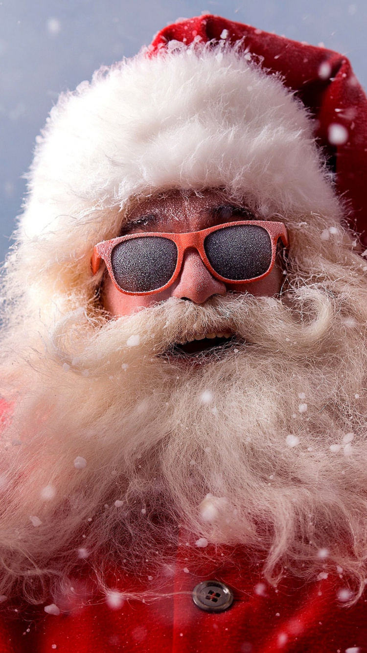 Обои Новый год, Рождество, Санта-Клаус, Дед Мороз, санта клаус смешной в разрешении 750x1334
