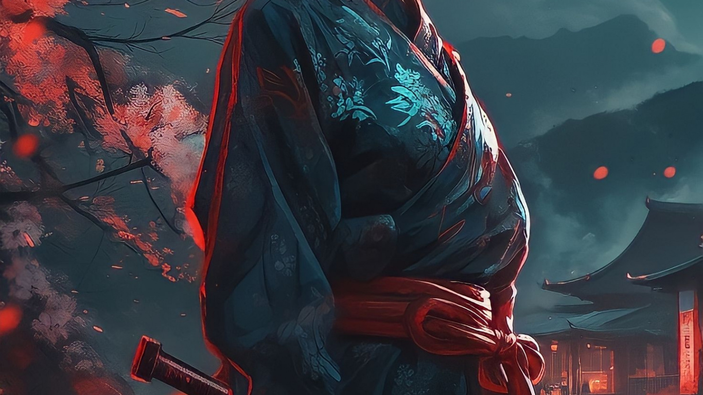 Обои девушка, визуальное искусство, леди м, живопись, арт в разрешении 1366x768