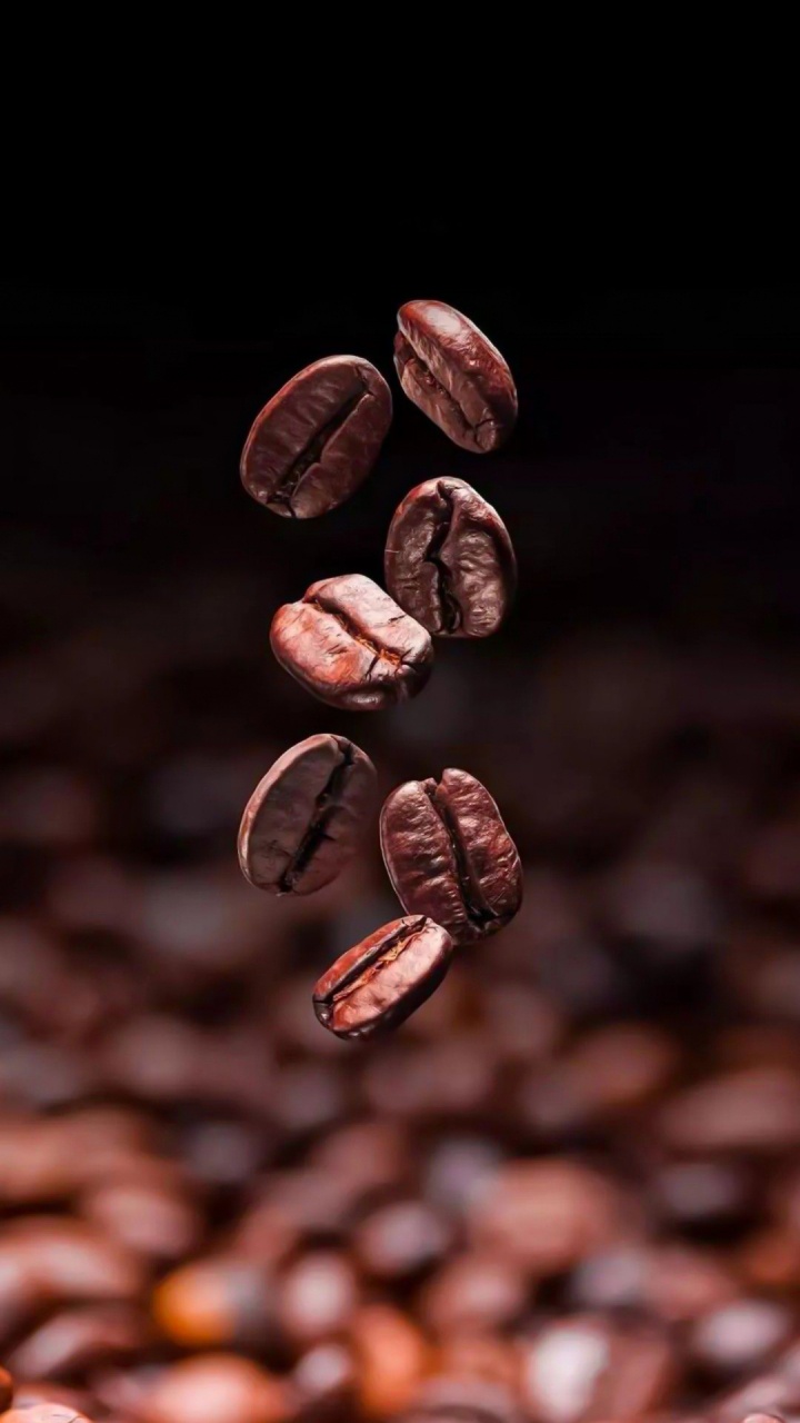 Обои какао боб, кофе, жареный, кофе темной обжарки, кофе эспрессо в разрешении 720x1280