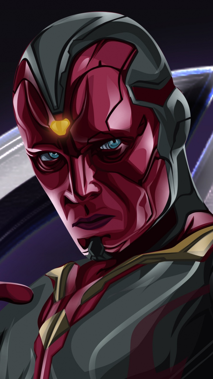 Обои видение, Черная Вдова, мститель, супергерой, marvel в разрешении 720x1280